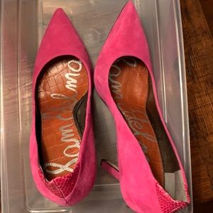 Sam edelman fuschia heels 8.5